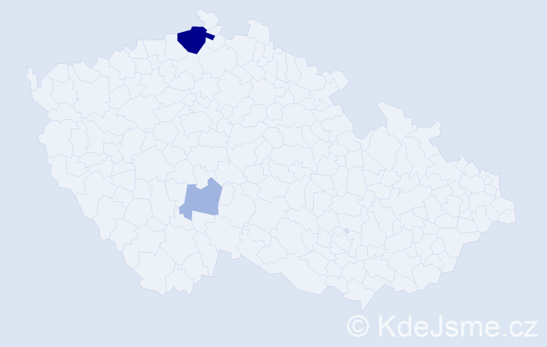 Příjmení: 'Počepka', počet výskytů 7 v celé ČR