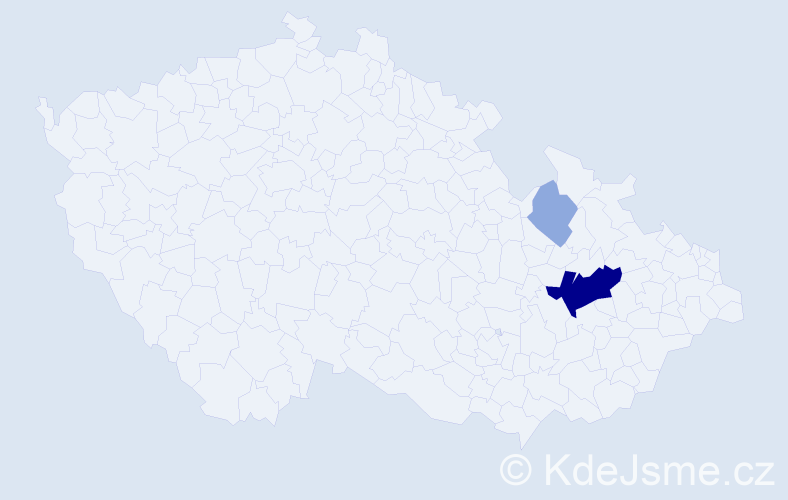 Příjmení: 'Sznajder', počet výskytů 9 v celé ČR