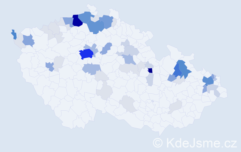 Příjmení: 'Turták', počet výskytů 227 v celé ČR