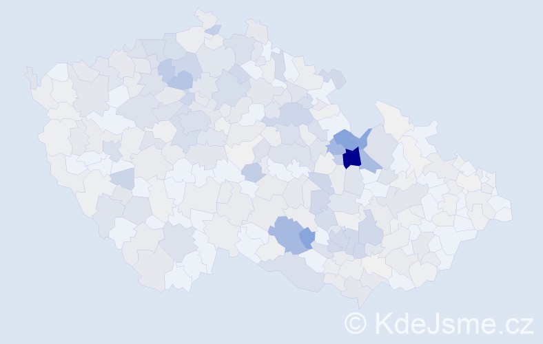 Příjmení: 'Chládek', počet výskytů 1629 v celé ČR