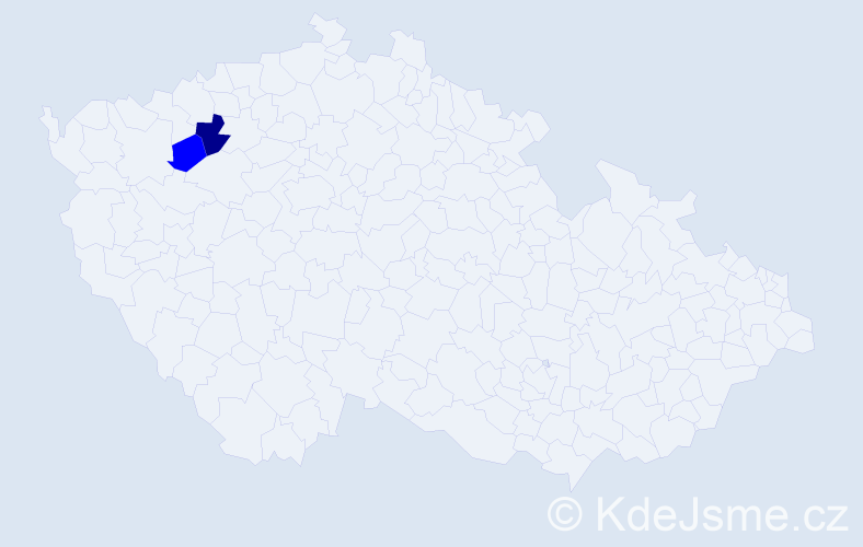 Příjmení: 'Kondrus', počet výskytů 5 v celé ČR