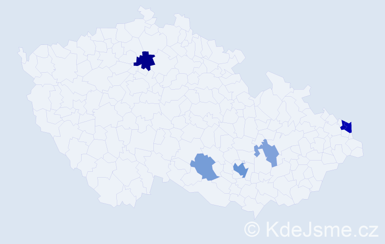 Příjmení: 'Greifenthal', počet výskytů 13 v celé ČR