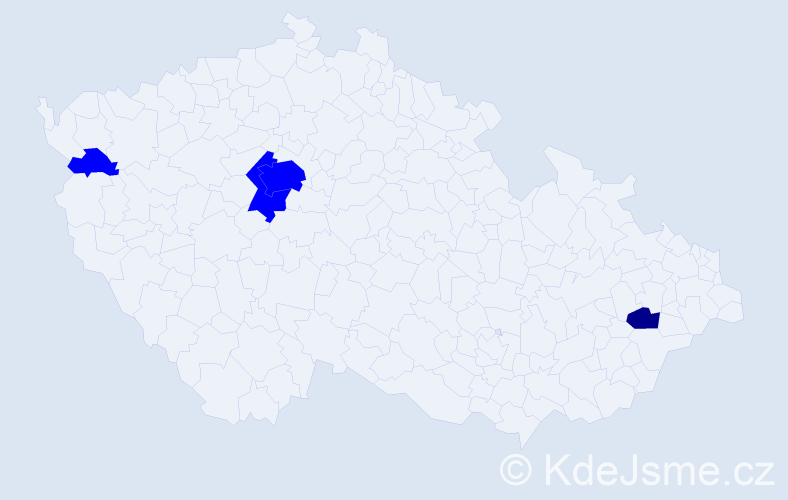 Příjmení: 'Filustek', počet výskytů 5 v celé ČR