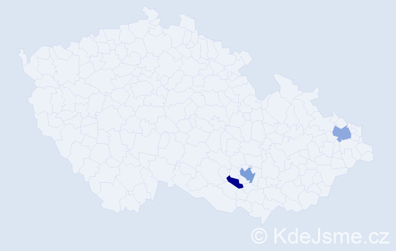 Příjmení: 'Marazková', počet výskytů 10 v celé ČR