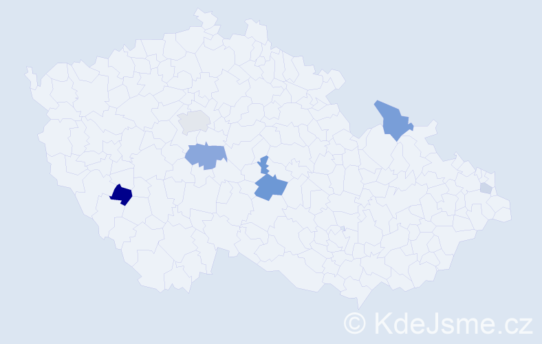 Příjmení: 'Valtoš', počet výskytů 13 v celé ČR
