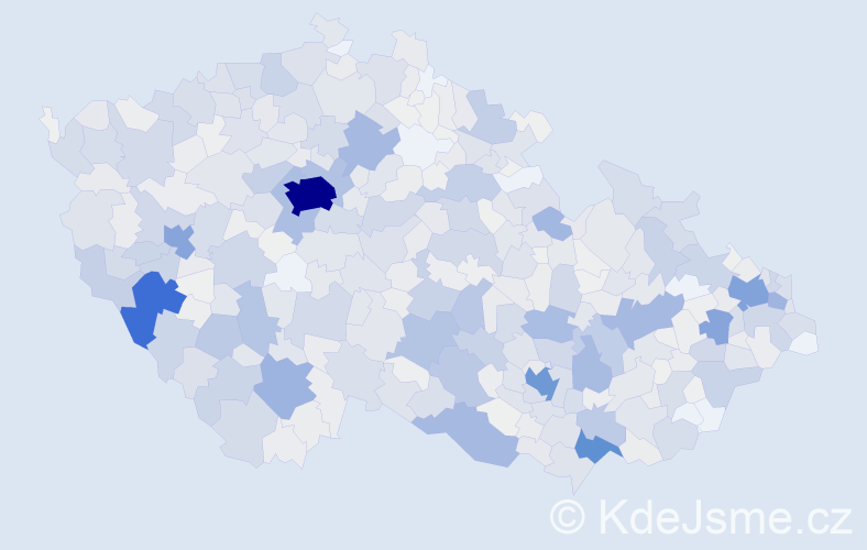 Příjmení: 'Toman', počet výskytů 4763 v celé ČR