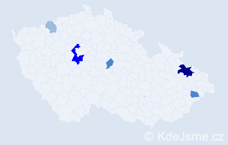 Příjmení: 'Palinčák', počet výskytů 12 v celé ČR