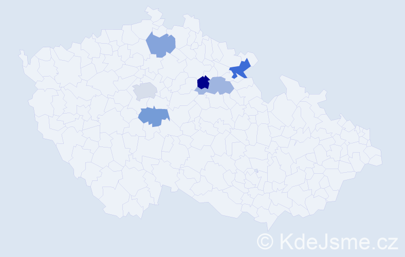 Příjmení: 'Skakun', počet výskytů 8 v celé ČR