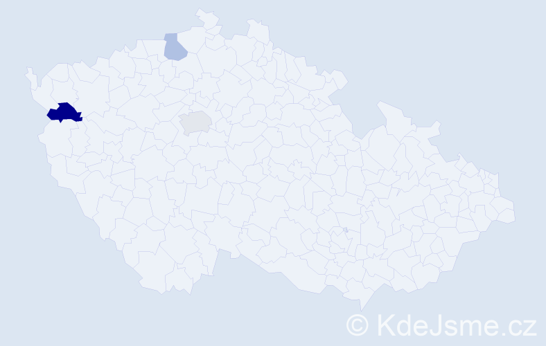 Příjmení: 'Postránský', počet výskytů 9 v celé ČR