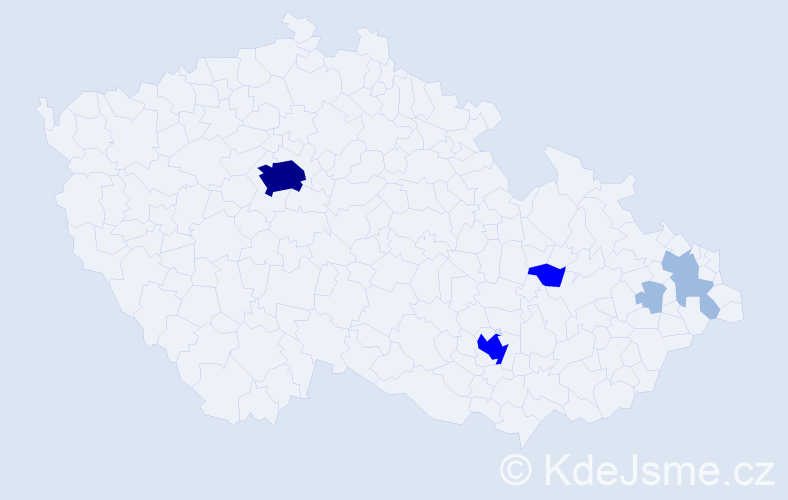 Příjmení: 'Santamaria', počet výskytů 13 v celé ČR