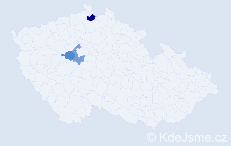Příjmení: 'Znamirowski', počet výskytů 3 v celé ČR