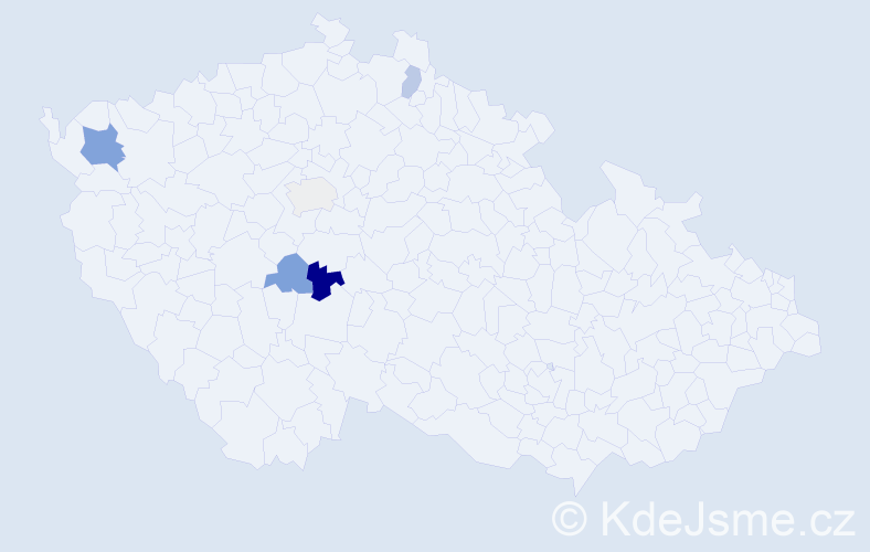 Příjmení: 'Rungeová', počet výskytů 8 v celé ČR