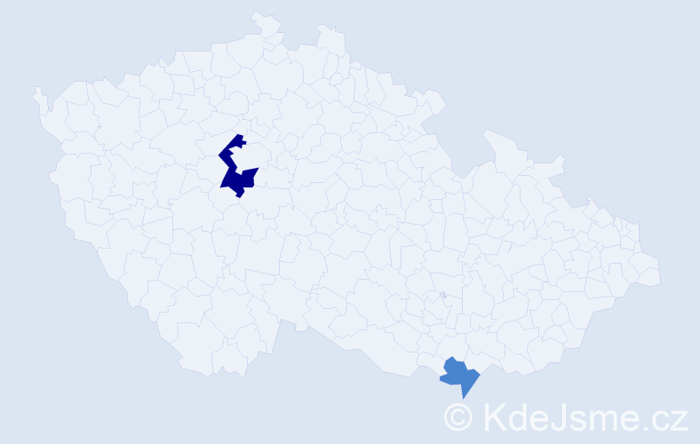 Příjmení: 'Carnicella', počet výskytů 4 v celé ČR