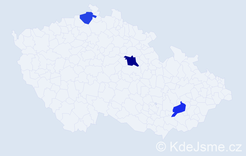 Příjmení: 'Ashton', počet výskytů 4 v celé ČR