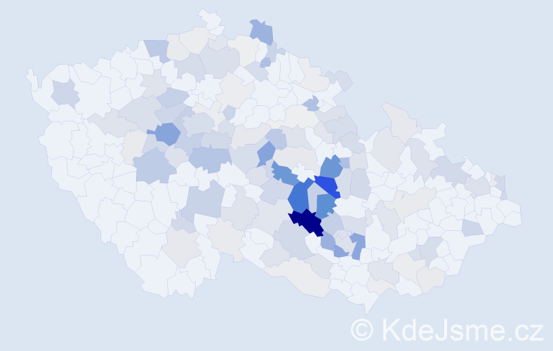 Příjmení: 'Lázničková', počet výskytů 425 v celé ČR