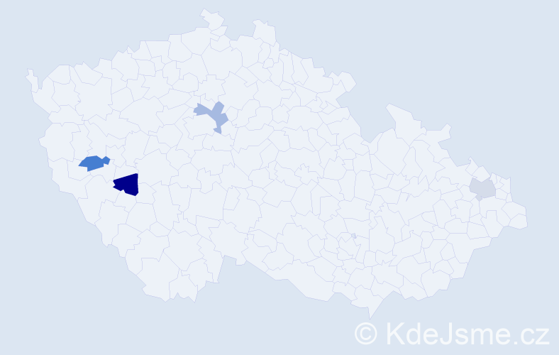 Příjmení: 'Ataman', počet výskytů 4 v celé ČR