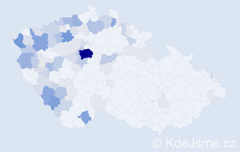 Příjmení: 'Blahoutová', počet výskytů 245 v celé ČR