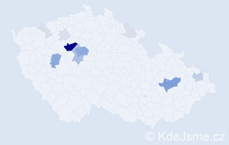 Příjmení: 'Ryšlink', počet výskytů 45 v celé ČR
