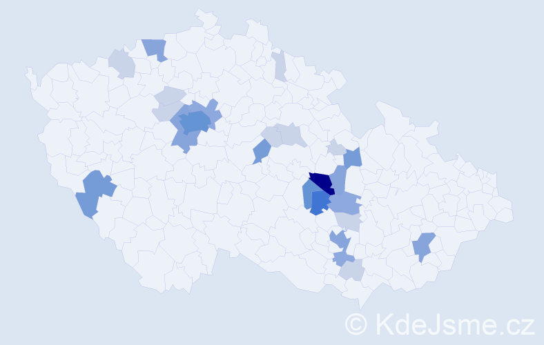 Příjmení: 'Totušková', počet výskytů 72 v celé ČR