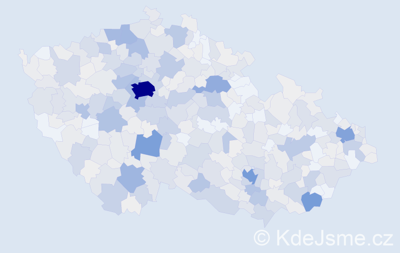 Příjmení: 'Smetanová', počet výskytů 2639 v celé ČR