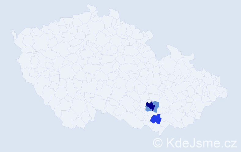 Příjmení: 'Fischmeisterová', počet výskytů 12 v celé ČR