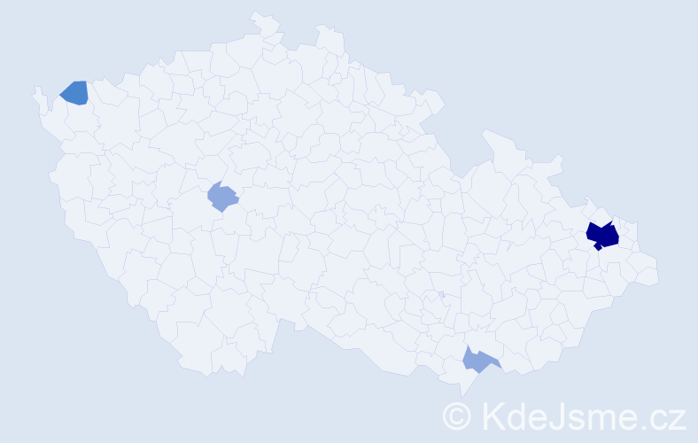 Příjmení: 'Grapa', počet výskytů 14 v celé ČR