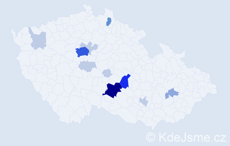 Příjmení: 'Milfajt', počet výskytů 35 v celé ČR