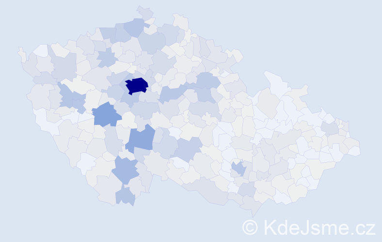 Příjmení: 'Šedivý', počet výskytů 2619 v celé ČR