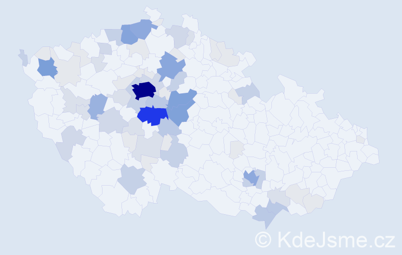 Příjmení: 'Polesná', počet výskytů 264 v celé ČR