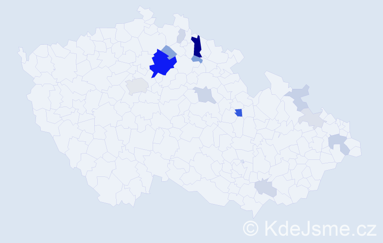 Příjmení: 'Ginzlová', počet výskytů 41 v celé ČR