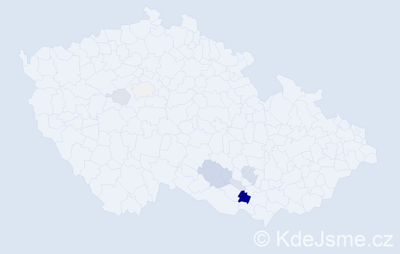 Příjmení: 'Kotoulová', počet výskytů 37 v celé ČR