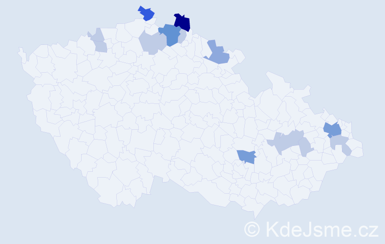 Příjmení: 'Wildnerová', počet výskytů 35 v celé ČR
