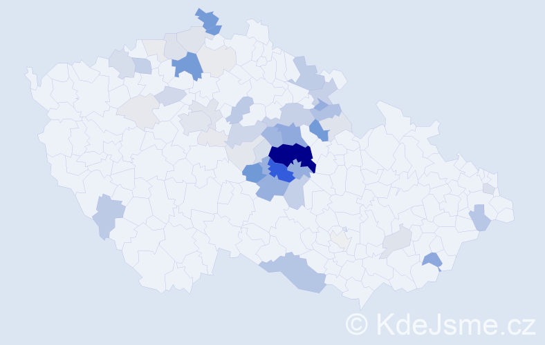 Příjmení: 'Nepovím', počet výskytů 221 v celé ČR