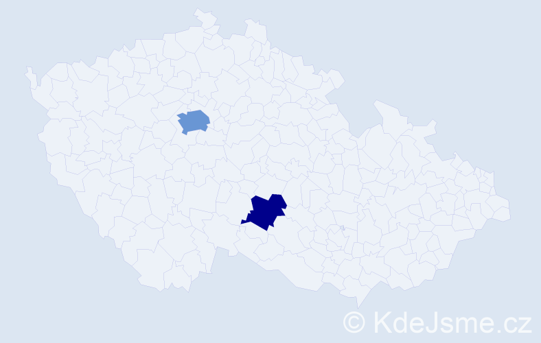 Příjmení: 'Kudernová', počet výskytů 4 v celé ČR