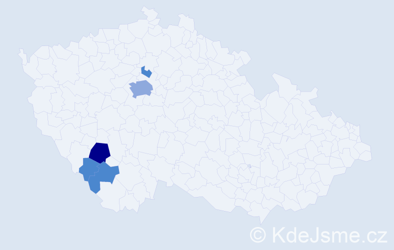 Příjmení: 'Neumitková', počet výskytů 12 v celé ČR