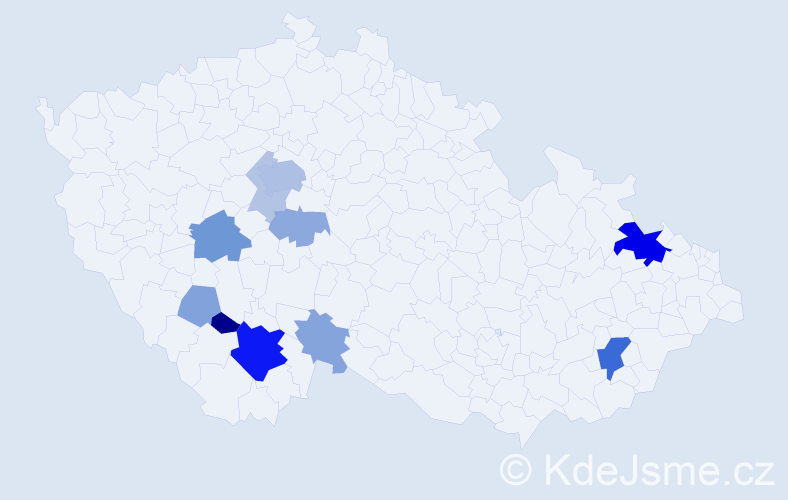 Příjmení: 'Votánková', počet výskytů 32 v celé ČR