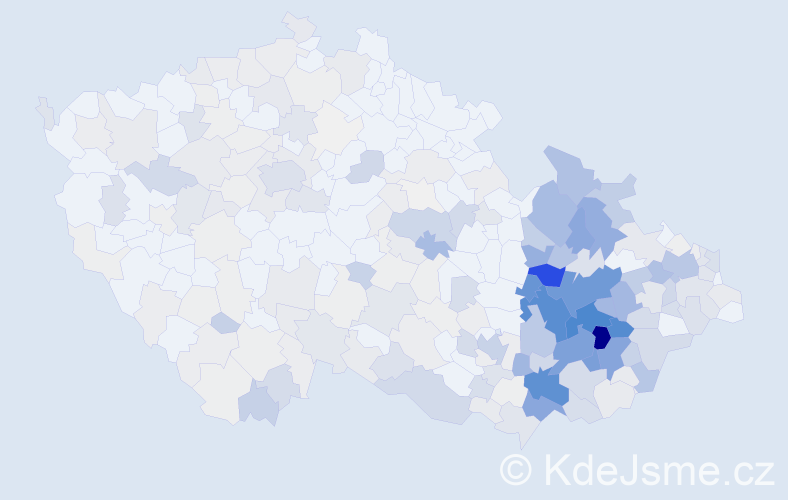 Příjmení: 'Chytil', počet výskytů 1417 v celé ČR