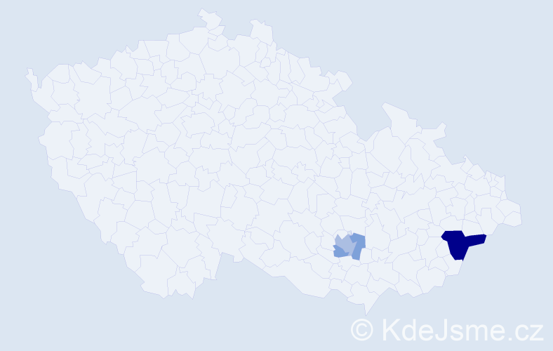 Příjmení: 'Piastková', počet výskytů 7 v celé ČR