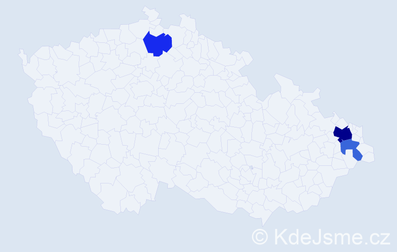 Příjmení: 'Krazalkovičová', počet výskytů 6 v celé ČR
