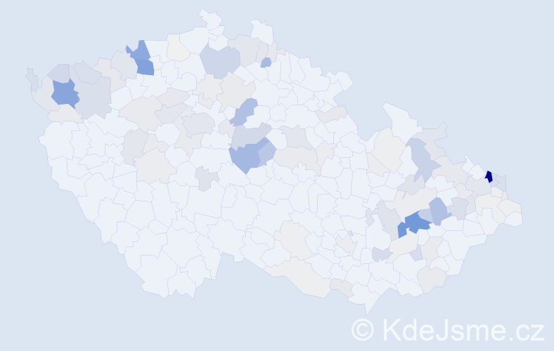Příjmení: 'Pompa', počet výskytů 483 v celé ČR