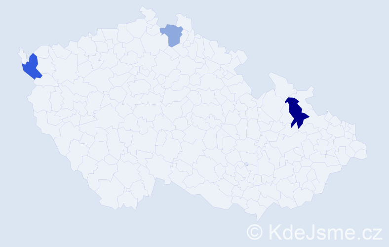 Příjmení: 'Berze', počet výskytů 9 v celé ČR