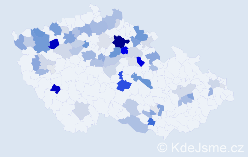 Příjmení: 'Dejlová', počet výskytů 175 v celé ČR