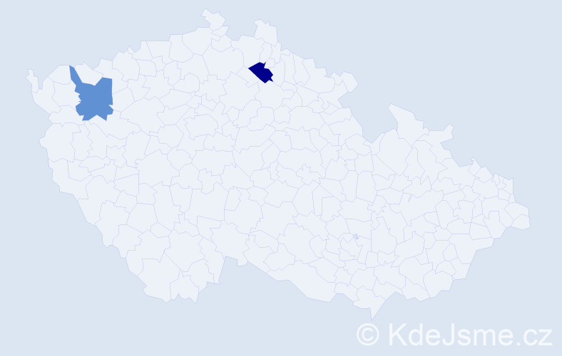Příjmení: 'Petrivová', počet výskytů 2 v celé ČR
