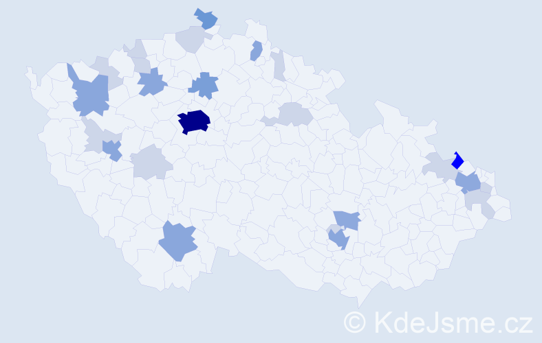 Příjmení: 'Reinová', počet výskytů 68 v celé ČR