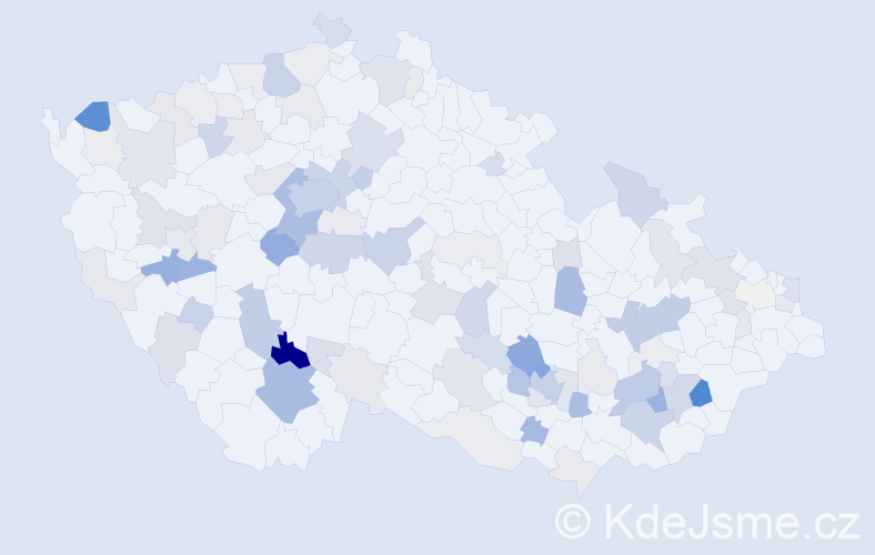 Příjmení: 'Dupalová', počet výskytů 306 v celé ČR