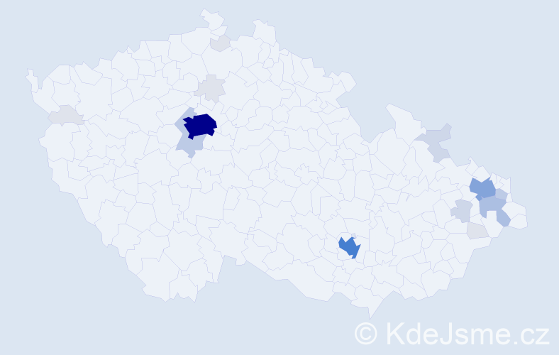 Příjmení: 'Katz', počet výskytů 69 v celé ČR