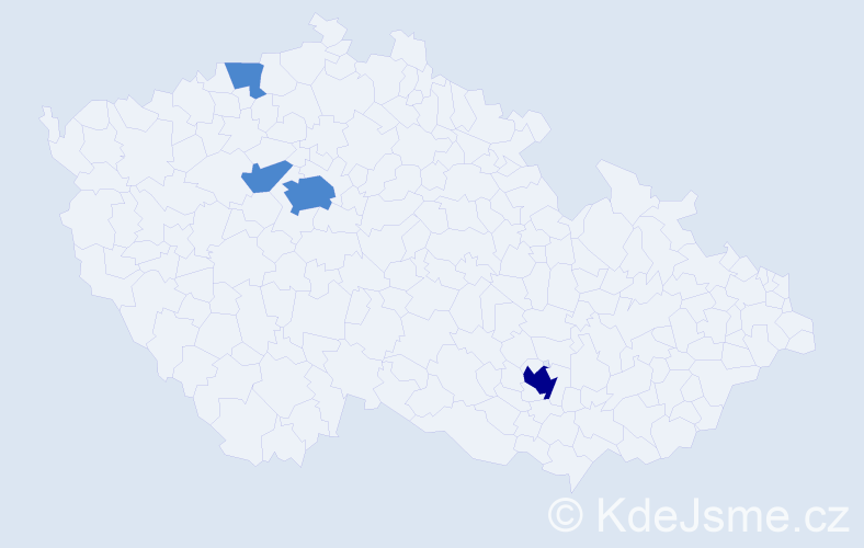 Příjmení: 'Rodin', počet výskytů 10 v celé ČR