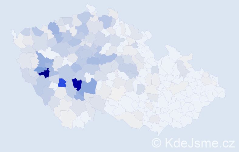 Příjmení: 'Fořt', počet výskytů 1057 v celé ČR