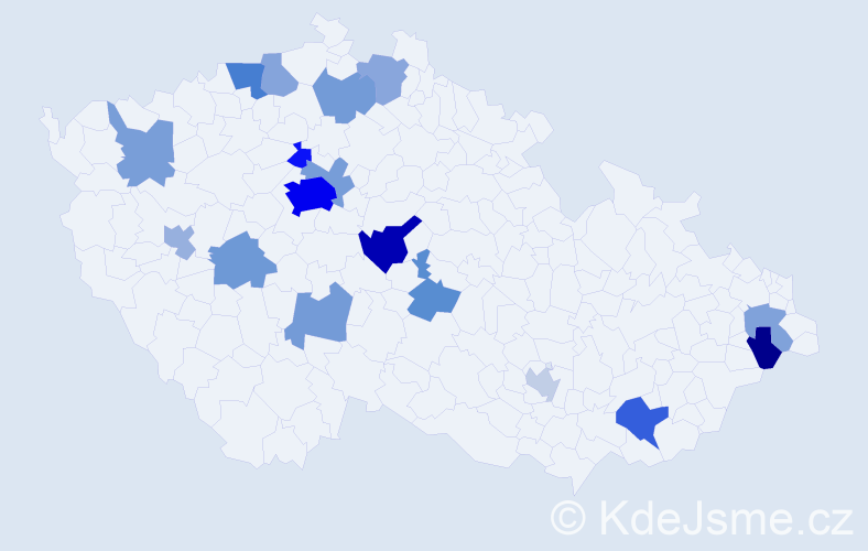 Příjmení: 'Romanenko', počet výskytů 43 v celé ČR
