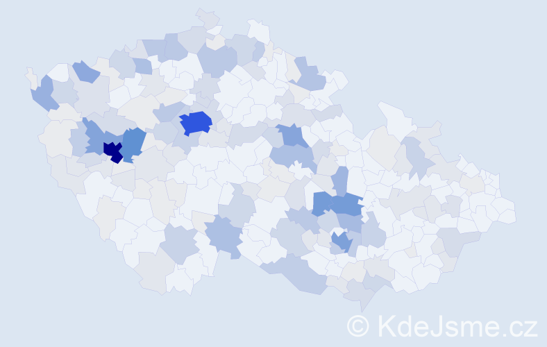 Příjmení: 'Loukota', počet výskytů 618 v celé ČR